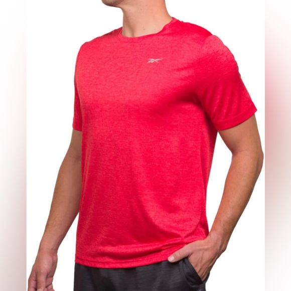 NWT Men’s Red Reebok Textured Active Tee Size XXL - Picture 4 of 15